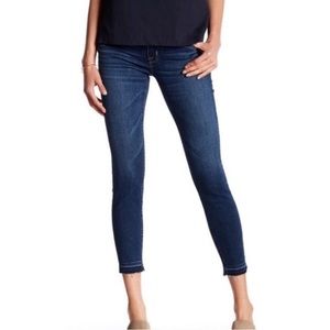 Hudson Krista Ankle Super Skinny Raw Hem Dark Wash Niya Jeans Denim Size 28